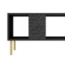 Стол журнальный HALMAR BULLET LAW-1 черный/золотой